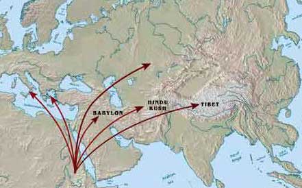 Gurdjieff followed the migration of prehistoric Christianity from Egypt, Fourth Way