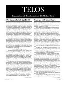 The Gurdjieff Journal​ - Issue #4