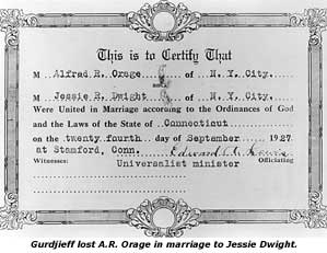 Orage Marriage Certificate